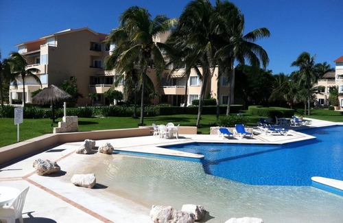 Puerto Aventuras Condo | Villas Del Mar C 105, Best Location, True Beachfront, Luxury 2 BR Condo,