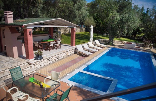 Kariotai Villa | Villashorizon, Ostria, sleeps 4/8p, ideal for families, private pool, bpq, view