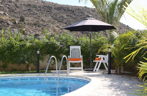 Pissouri Villa | Vineland Cottage . Free Wi-Fi . Big pool with walk in steps