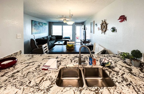 Galveston Condo | VIP Beach Front Condo-First Floor Beautiful 2 BR 2BA sleeps 6 #102