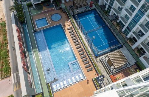 Discovery Gardens Apartment | Vogue Private Pool From Balcony Spacious Three Bedroom Plus Kids Room Apartment in Al Furjan With Full Amenities and Steps Away from Metro Station