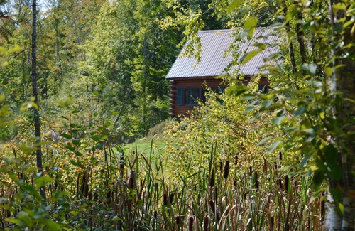 Victory Cabin | VT Log Cabin,NEK,St. J,Snowmobiling, East Burke, Mountain Bike,Pond View