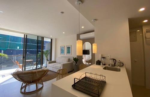 Cartagena District Apartment | w* | Lovely 1BR w/Pool and Balcony in Manzanillo