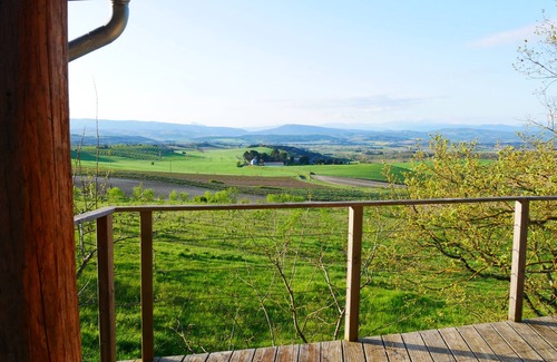 Villarzel-du-Razes Cabin | Wake up to stunning views of the Pyrenees from our cosy glamping forge.