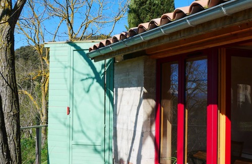 Villarzel-du-Razes Cabin | Wake up to stunning views of the Pyrenees from our cosy glamping forge.