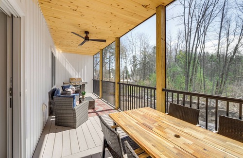 Sebago House | Walk to Beach & Sebago Lake: Luxe Family Getaway!