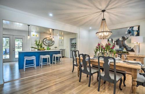 Alpharetta House | Walk to Dtwn Alpharetta Modern Home with Fire Pit