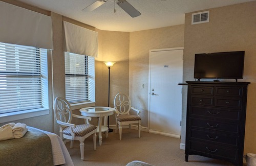 Shelter Cove Condo | Water front top floor condo - no car required for fun!
