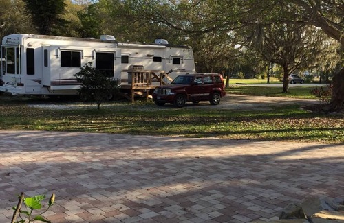 Palmetto House | Water View, 100 Fishing Dock! Teton 40 Ft. Trailer W/3 Slide Outs.