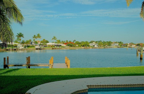 Moorings House | Waterfront 4 bdrm home w/pool, dock and beach access.