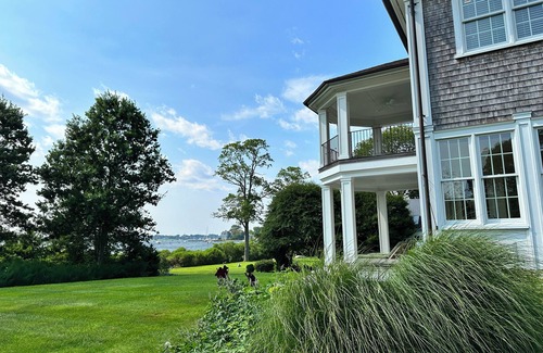 Bristol House | Waterfront 6 Bedroom Estate on 1.3 Acres with Private Beach. Near Blithewold