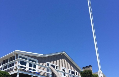 South Kingstown House | Waterfront beach house on Point Judith Pond.