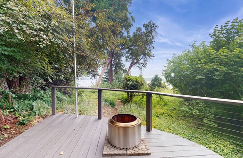 Indianola House | Waterfront Escape with Mountain Views, Loft & Coastal Charm