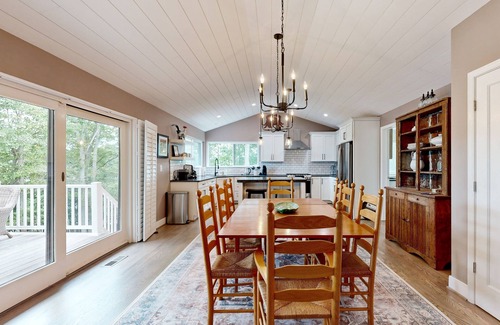Lusby House | Waterfront home, dock, pool, pickleball, dog-friendly, fireplaces, a/c, jacuzzi