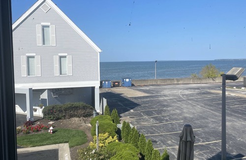 Port Clinton House | Waterfront home;heated pool & spa: walk to public beach; food, bars, live music!