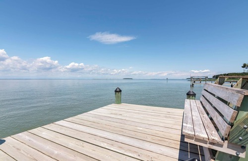 Tilghman House | Waterfront Home on Chesapeake Bay with Dock, Bikes & Sunset Views