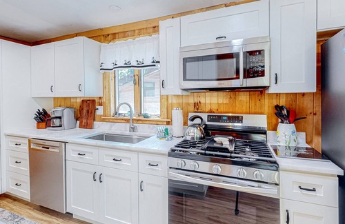 West Newfield House | Waterfront home with kayaks, paddleboat, swimming beach access, alfresco dining