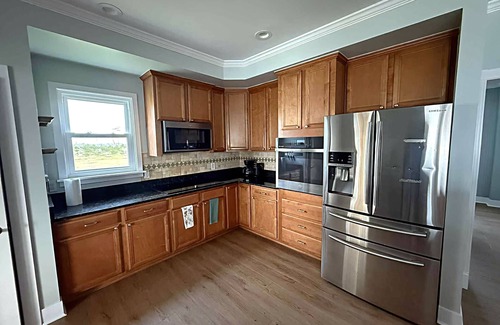 Sealevel House | Waterfront home with private sandy beach and pier on the Core Sound.n*Sleeps 12*