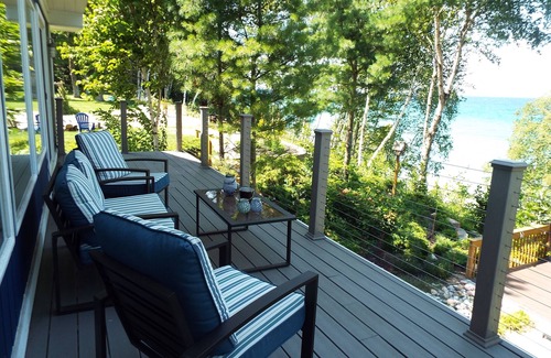 Bay Shore House | Waterfront Home with Spectacular Lake Michigan Sunsets