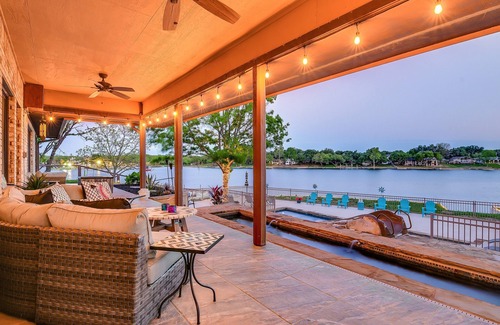 Kingsland House | WATERFRONT HOME WITH*2 POOLS,WATERSLIDE, &HUGE BOAT DOCK & LAY OUT AREA! FUN!