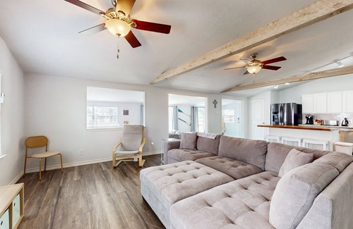West Livingston House | Waterfront home with private deck, washer & dryer, and internet