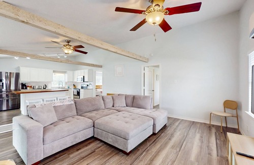 West Livingston House | Waterfront home with private deck, washer & dryer, and internet