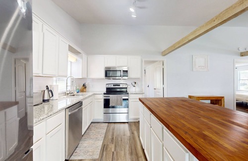 West Livingston House | Waterfront home with private deck, washer & dryer, and internet