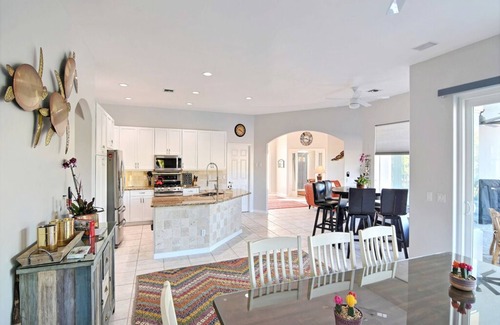 Silver Shores House | Waterfront Island Pool Home, Walk to Beach, dock your boat includes boat lift