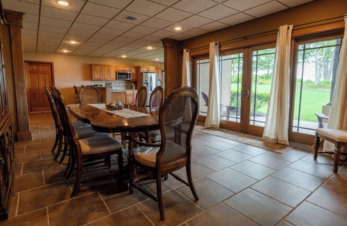 East Moriches Apartment | Waterfront Luxe Retreat in Mansion + Beach Access