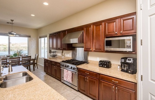 Bullhead City House | Waterfront Luxury with Private Boat Dock, Elevator, Jaccuzzi