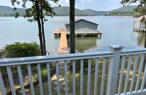 Scottsboro House | Waterfront Mid Lake Home with Dock ~ Pets Welcome! ~ Same Cove as Boat Ramp!