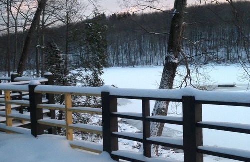 Bethlehem Village Cottage | Waterfront modern summer oasis under 2 hours from NYC! Swim from our dock!