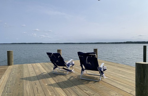 Deltaville House | Waterfront River Home- Chesapeake Bay, Deltaville, VA. Pier and private beach