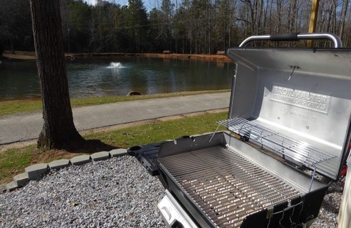 Roebuck RV Rental | Waterfront Tiny House at Pine Ridge Campground. More info in description.