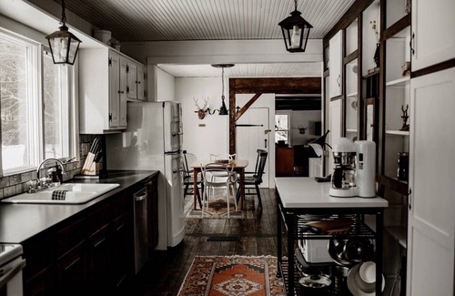 Upper Jay House | Waterfront Wonderland Historic River Cabin Sauna & Swimming Hole