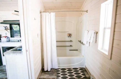 Steele Creek House | Waterview Studio Cabin With Private Porch #27 at Long Cove Resort by Redawning