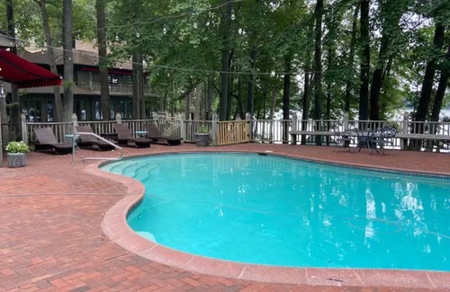Midlothian House | “WaterView" The Pool Pavilion, waterfront property assisted handicap access.