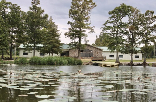 Hornbeak Cabin | Watrerfornt Lodge on Reelfoot Laken8,000 sq feet sits on 3 Acersn12 Bed Roomsn