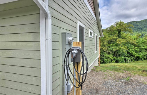 Waynesville Cottage | Waynesville Smart Cabin w/Hot Tub & Views!