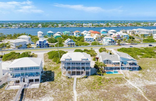 Ono Island House | West of Eden - Luxury Beachfront Home with Heated POOL, 12 BR, Sleeps 36, Amazin