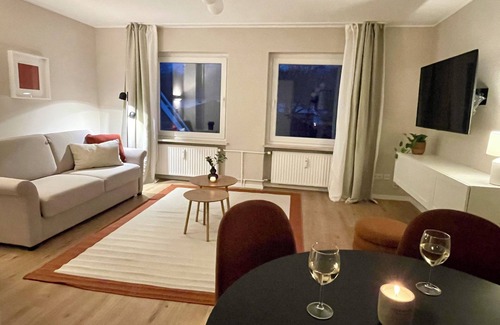 Bad Rothenfelde Apartment | West wing apartment centrally located, Westflügel Apartment zentral mit Parkplatz