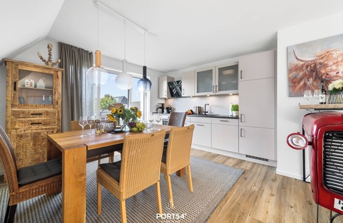 Norddeich Apartment | Westwind - Zwischen Büsum und St.peter-ording mit Balkon, Parkplatz und Wlan