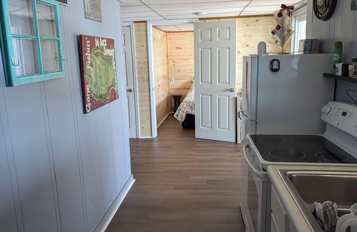 Titus House | What a view of our beautiful Lake Jordan. This cabin is sure to charm you .