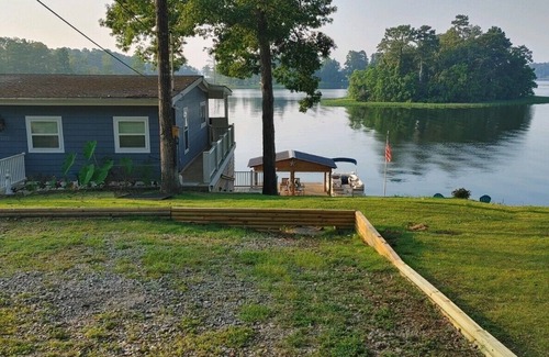 Titus House | What a view of our beautiful Lake Jordan. This cabin is sure to charm you .
