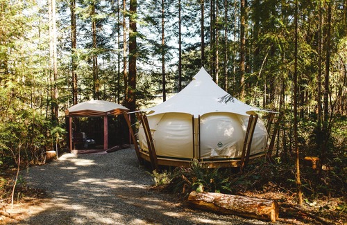 Black Creek RV Rental | White Pine Lake Front Farm Glamping & Sauna Experience