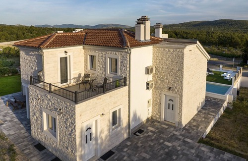 Sibenik Villa | Whitestone Villa Dubrava - three bedroom house with a swimming pool