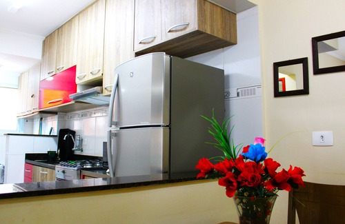 Canto do Forte Apartment | *Wi-Fi/Sea View! - NEW 1 BEDROOM - 100mts "FROM THE BEACH-GOURMET BALCONY"