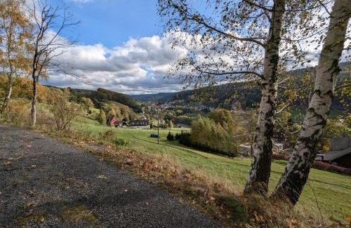 Breitenbrunn/Erzgeb. House | Wichtelhaisl Rittersgrün im Erzgebirge - Entspannen im fröhlichen Tiny House - umzäunter Naturgarten-Hunde willkommen-Ebike und Elektroauto laden