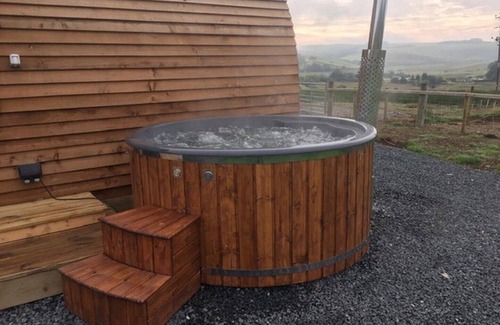 Trefeglwys Cabin | Wigwam Lodge Pod With Hot Tub