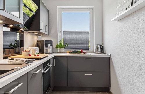 Schleswig Apartment | Wikingeck - terrace, 1st floor, Schlei view, shower, fully automatic coffee machine, parking lot